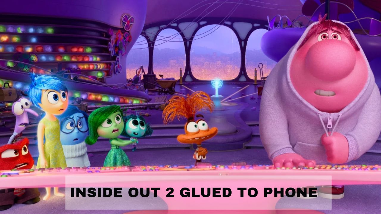 inside out 2 glued to phone